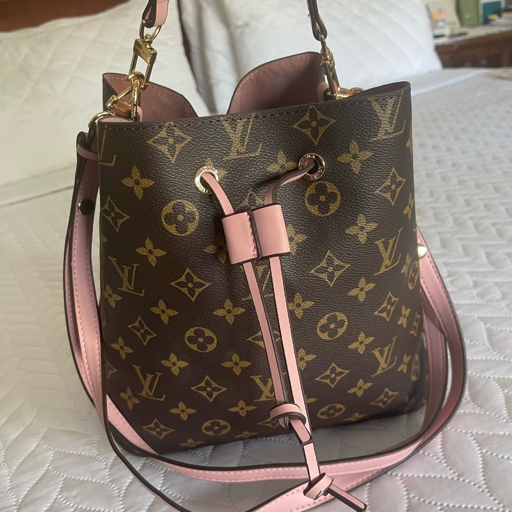 FASHION Louis Vuitton Monogram Brown and Pink Shoulder Bag - Picture 8 of 17